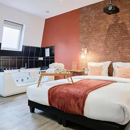 Rose #3#- Ambiance Cosy & Jacuzzi-self Check-in Lejlighed Roubaix