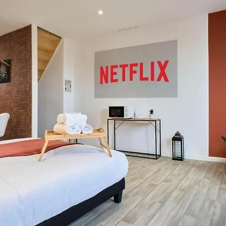 Rose #3#- Ambiance Cosy & Jacuzzi-self Check-in 鲁贝